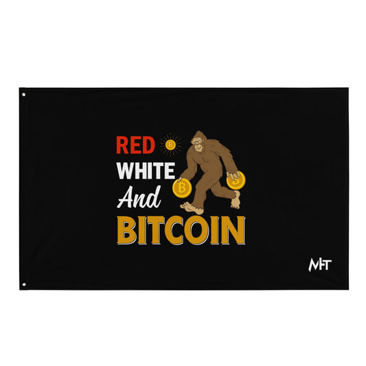 Red, White and Bitcoin - Flag by DarkByteGear