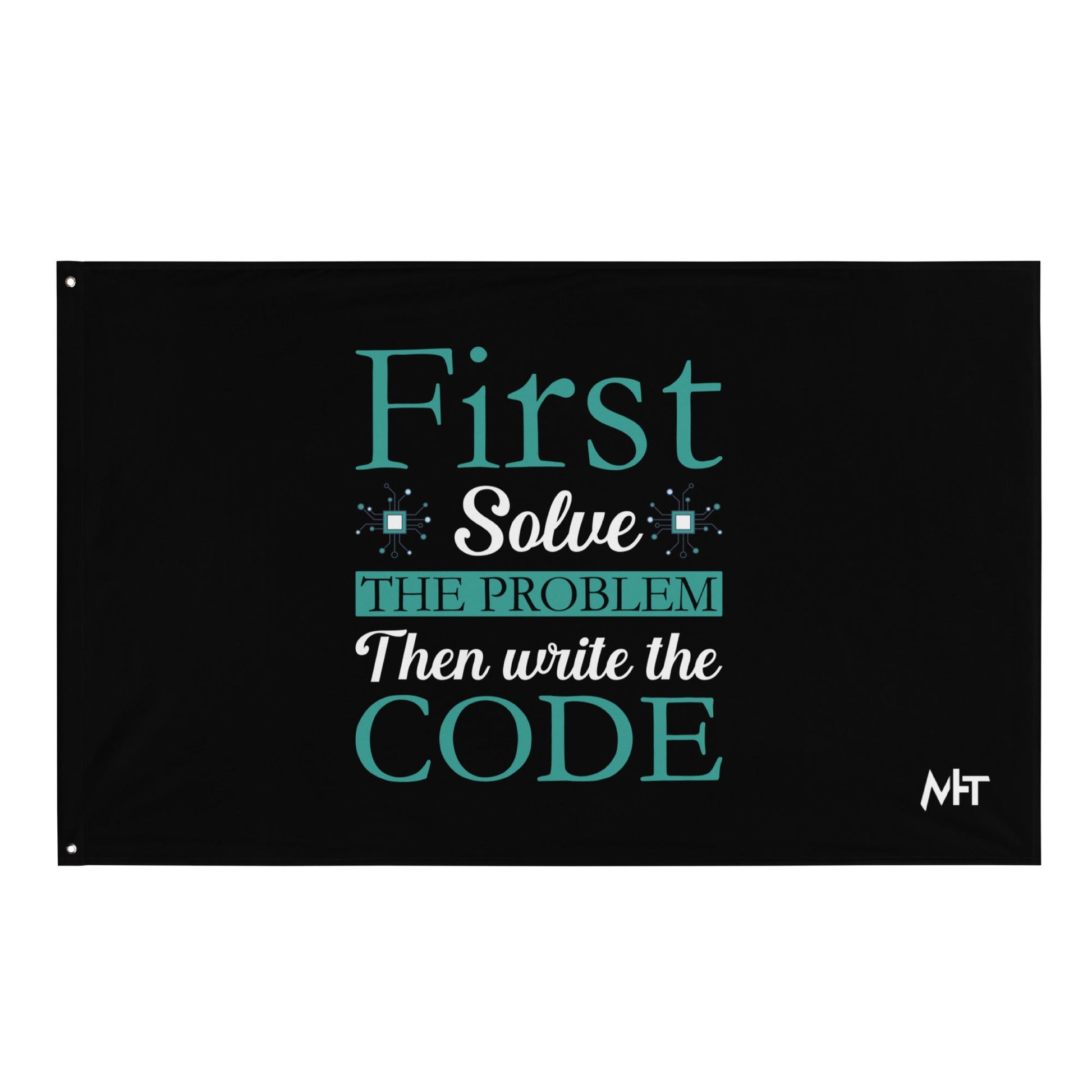 First, Solve the problem; then, Write the code V3 - Flag by DarkByteGear