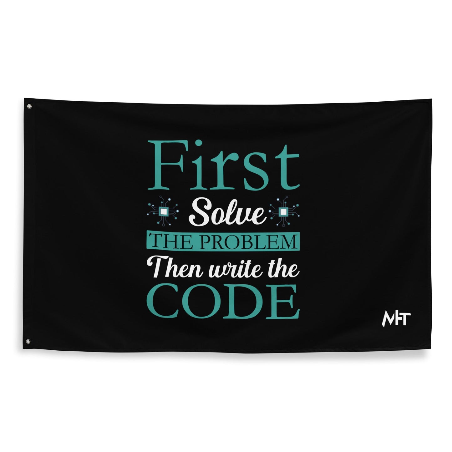 First, Solve the problem; then, Write the code V3 - Flag by DarkByteGear