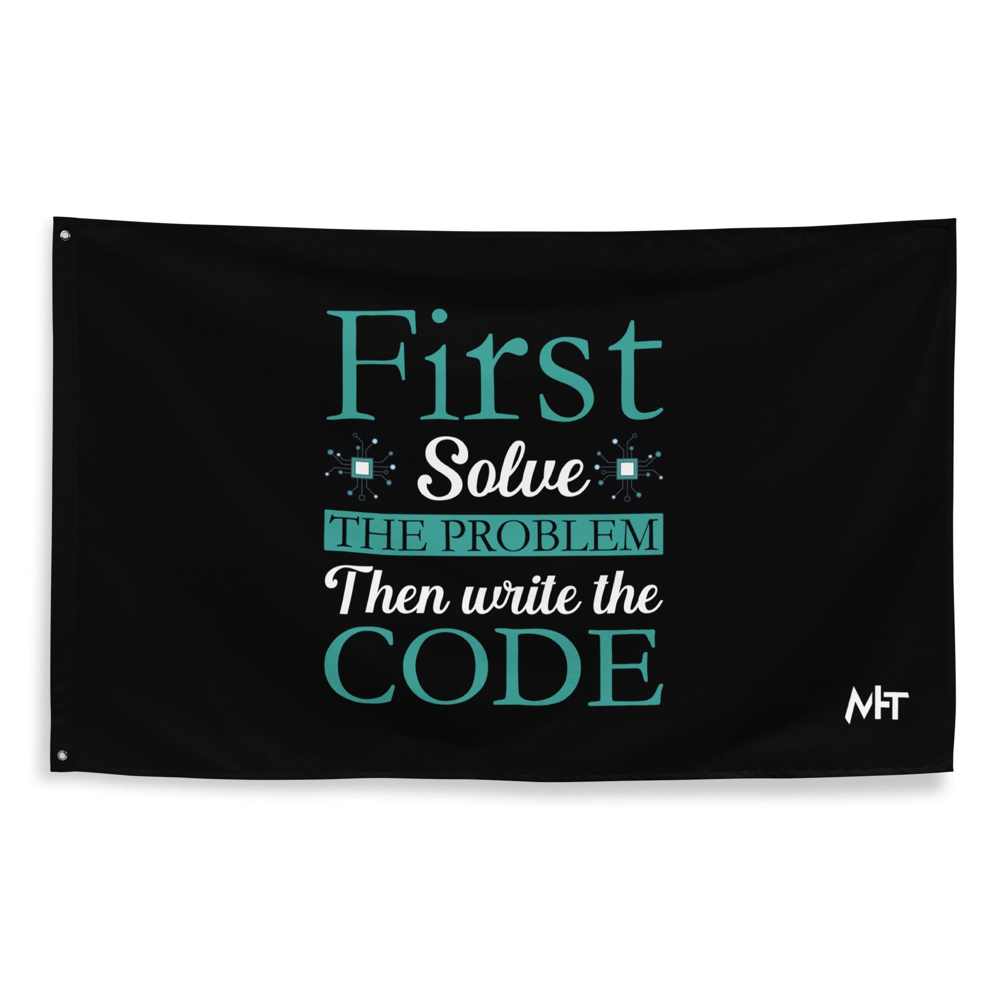 First, Solve the problem; then, Write the code V3 - Flag by DarkByteGear