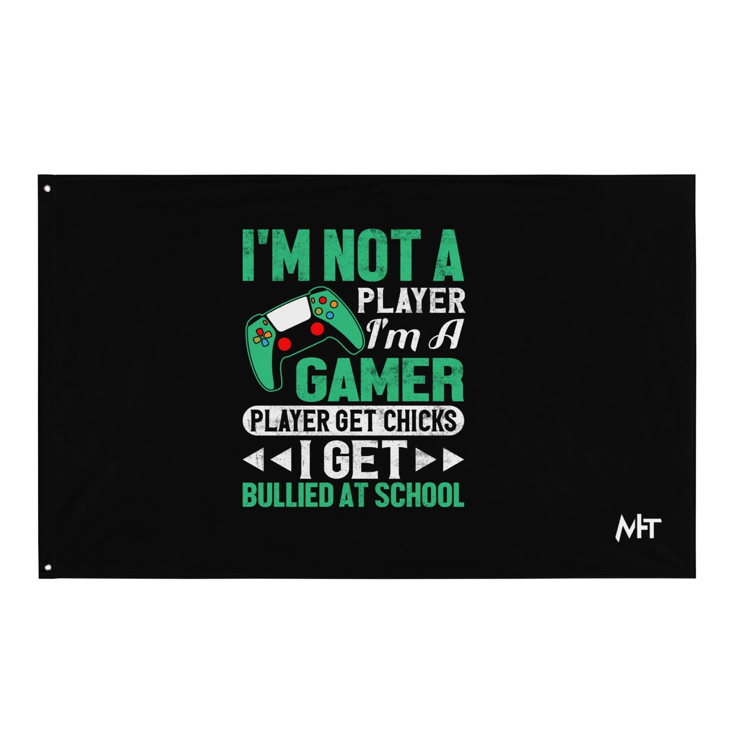 I am not a Player, I am a Gamer - Flag by DarkByteGear