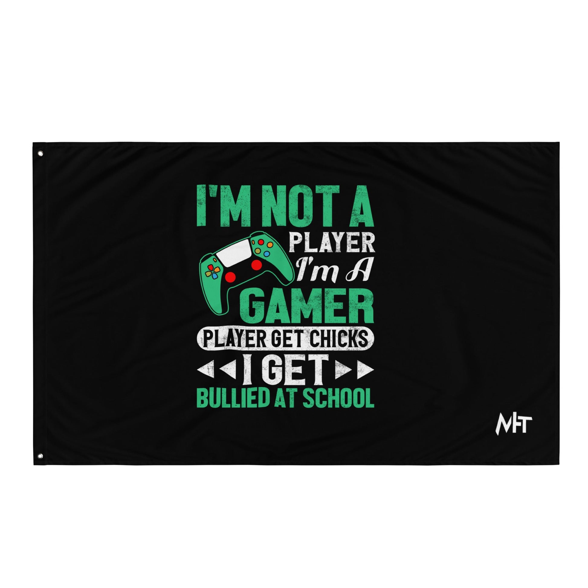 I am not a Player, I am a Gamer - Flag by DarkByteGear