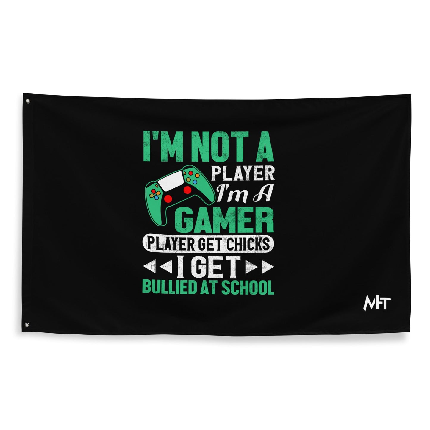I am not a Player, I am a Gamer - Flag by DarkByteGear