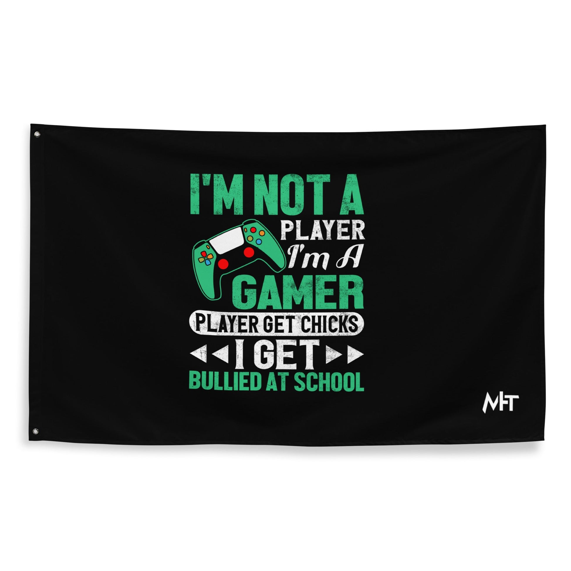 I am not a Player, I am a Gamer - Flag by DarkByteGear