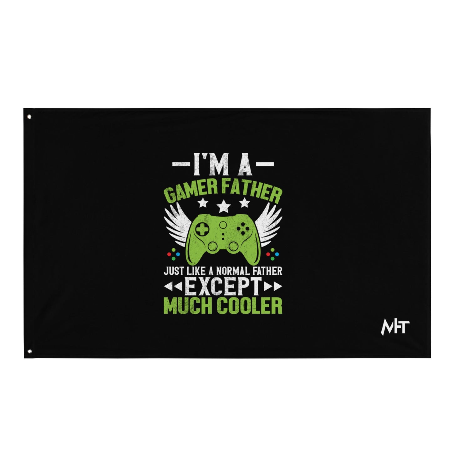 I am a Gamer Father - Flag by DarkByteGear