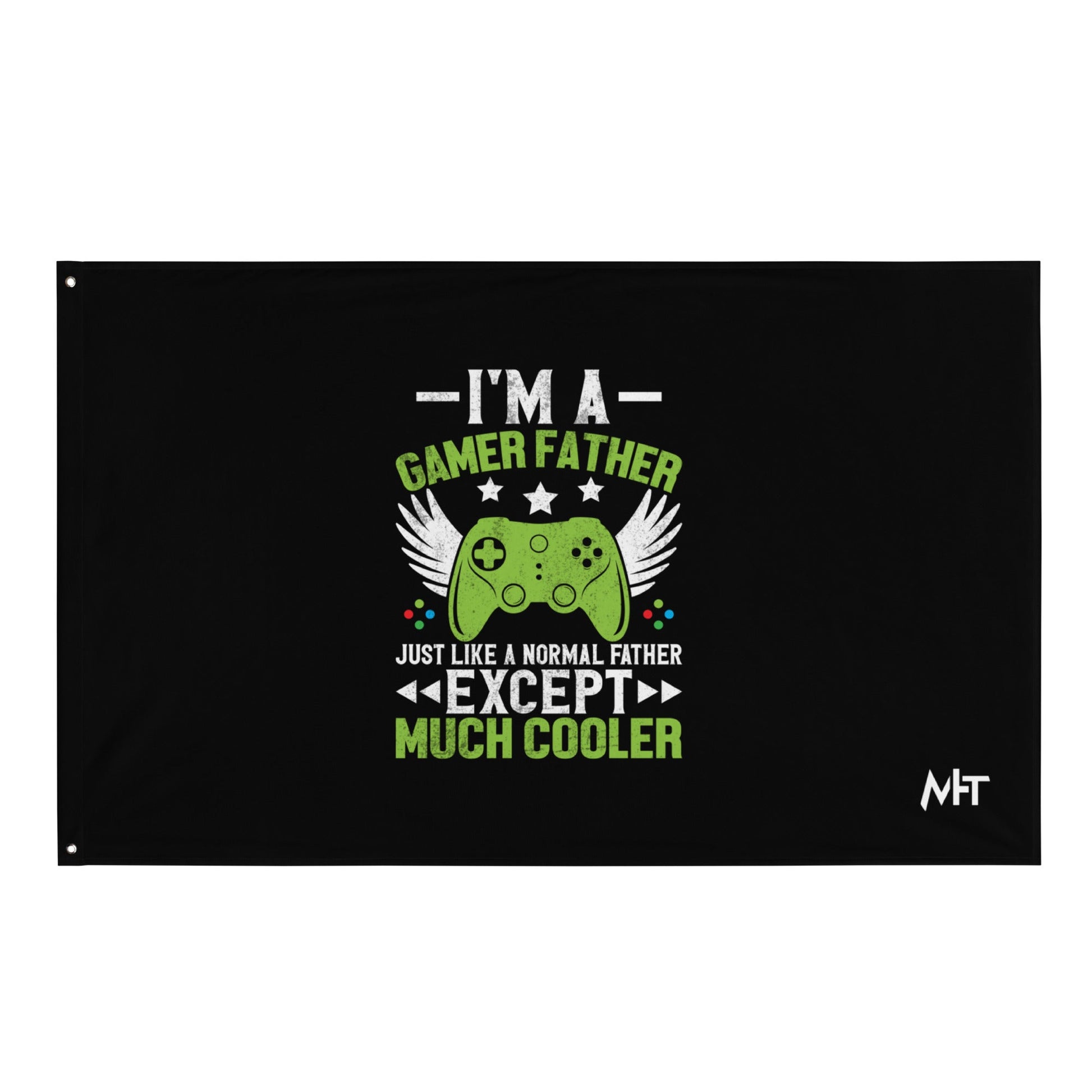 I am a Gamer Father - Flag by DarkByteGear