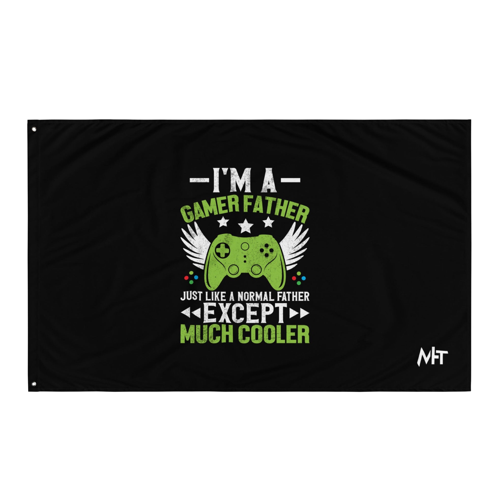 I am a Gamer Father - Flag by DarkByteGear