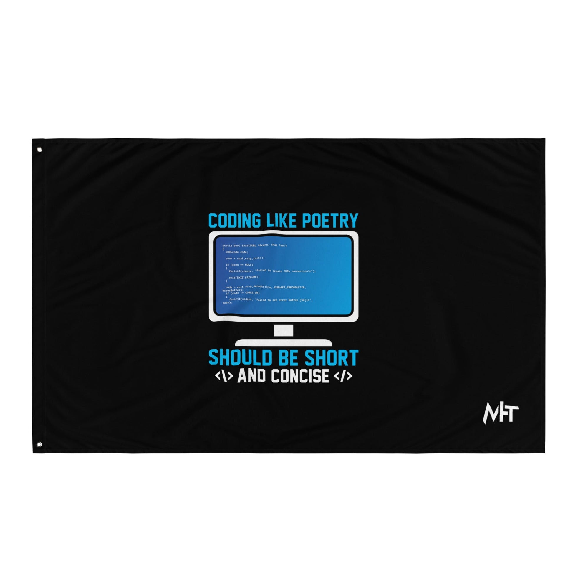 Coding like Poetry, should be short and concise Flag by DarkByteGear