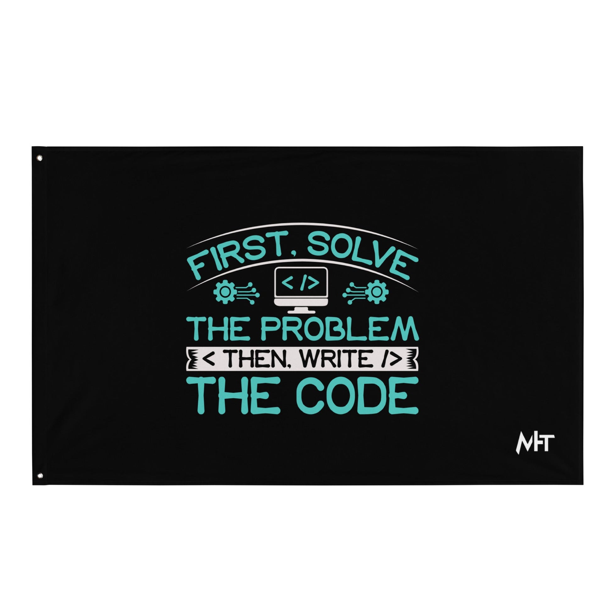 First, Solve the problem; then, Write the code V4 - Flag by DarkByteGear