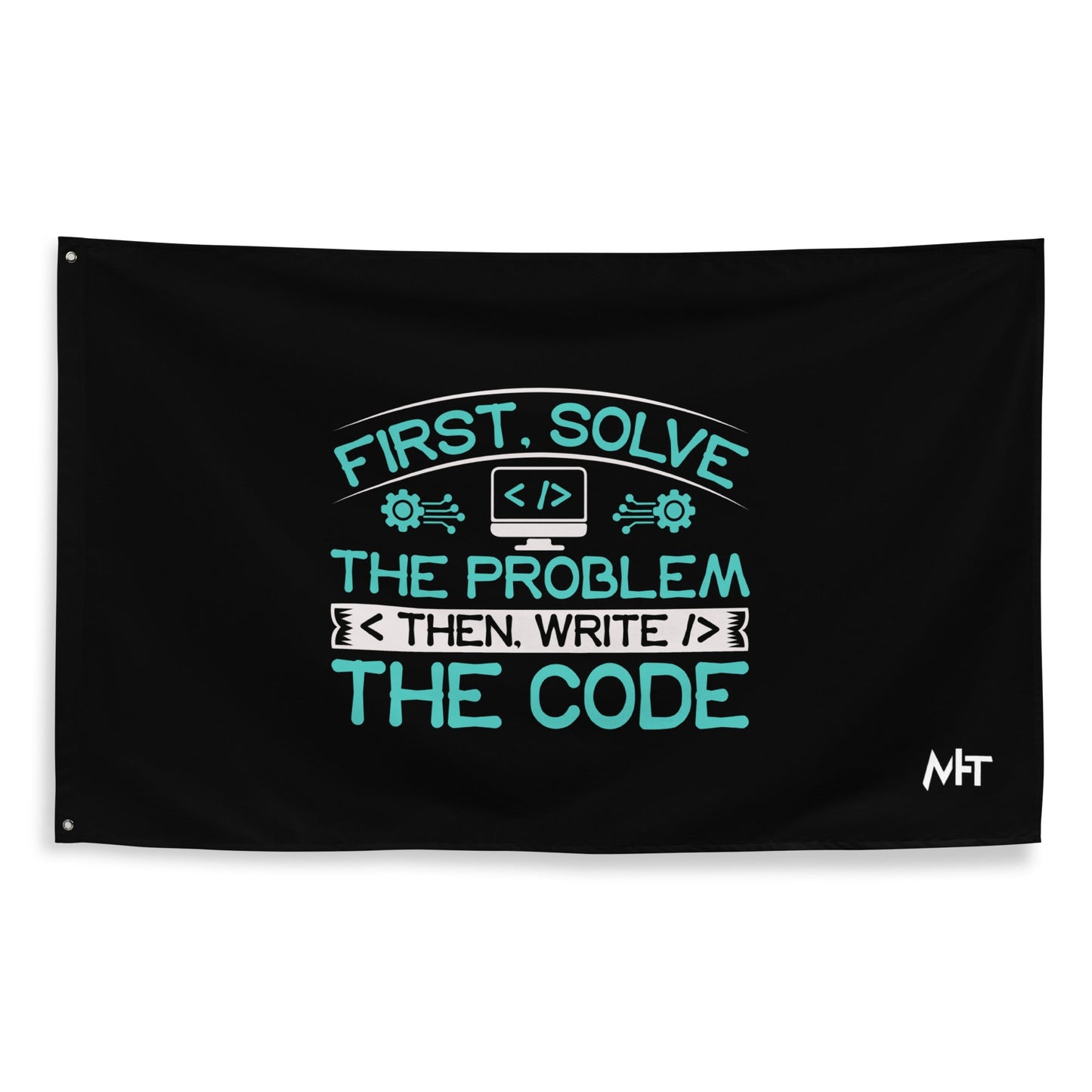 First, Solve the problem; then, Write the code V4 - Flag by DarkByteGear