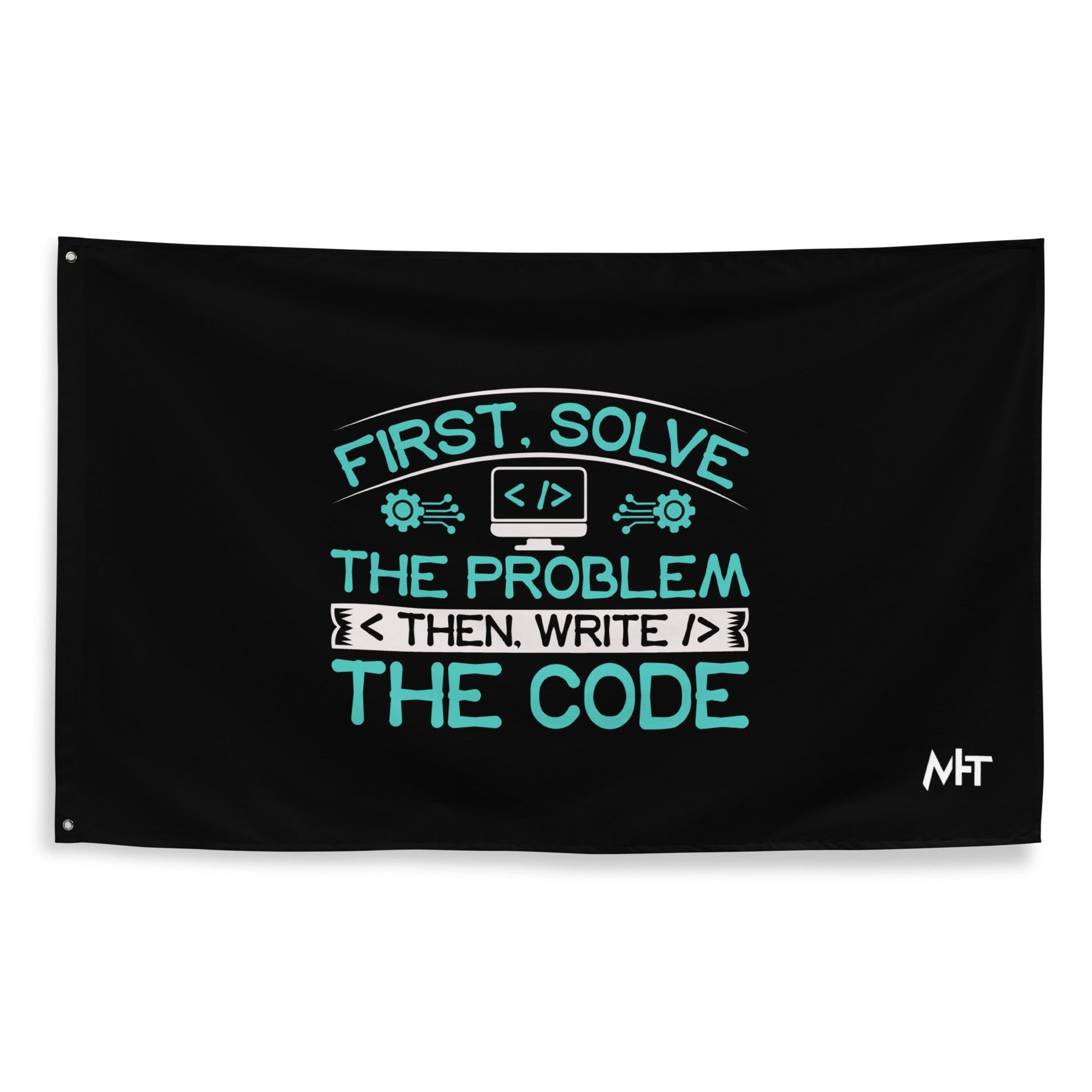 First, Solve the problem; then, Write the code V4 - Flag by DarkByteGear
