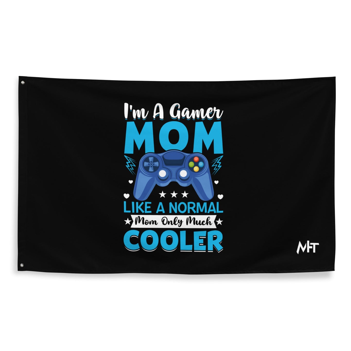 I am a Gamer Mom - Flag by DarkByteGear