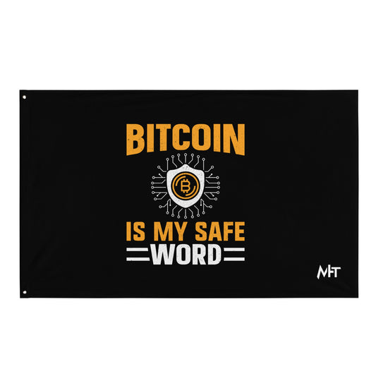 Bitcoin is My Safe Word - Flag by DarkByteGear