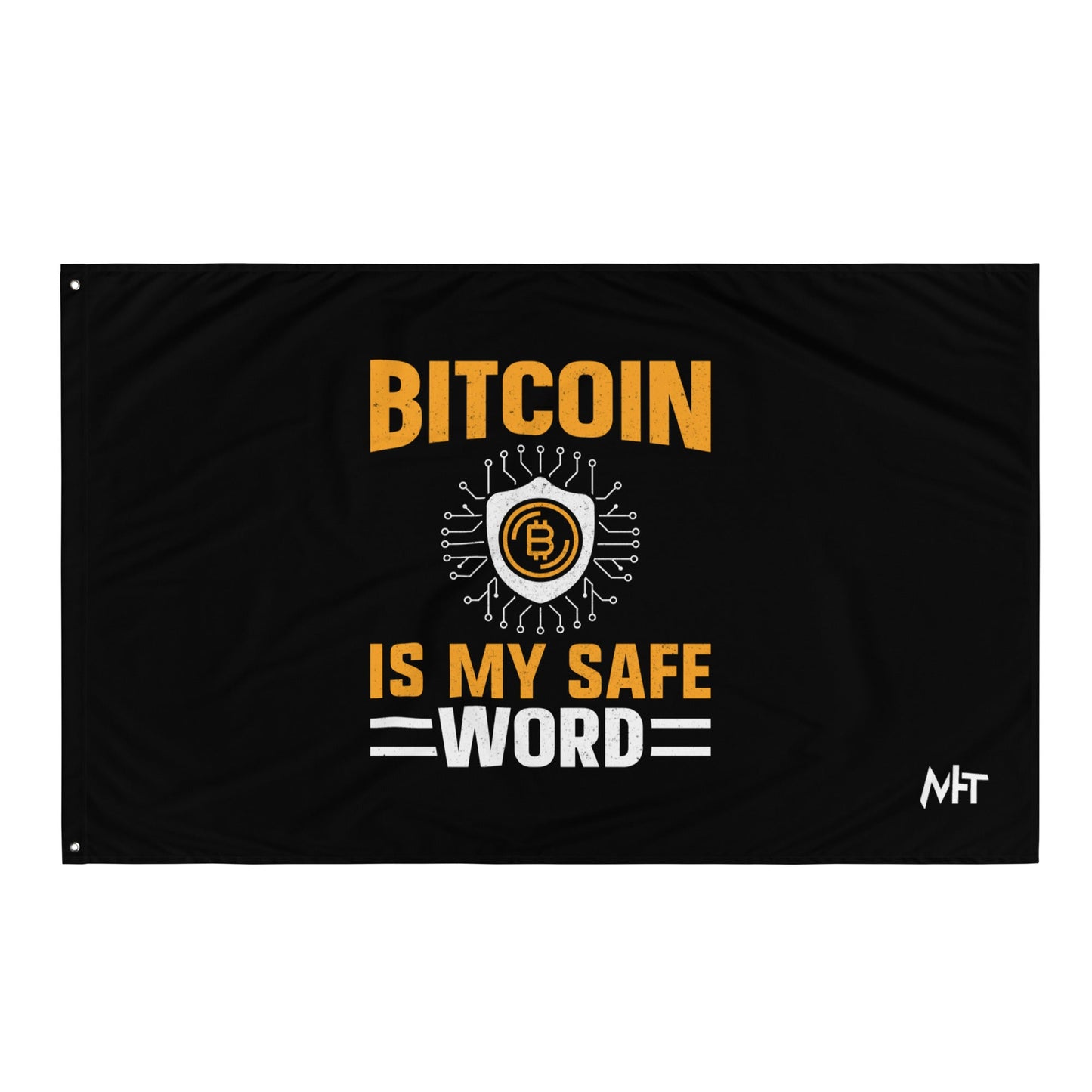 Bitcoin is My Safe Word - Flag by DarkByteGear