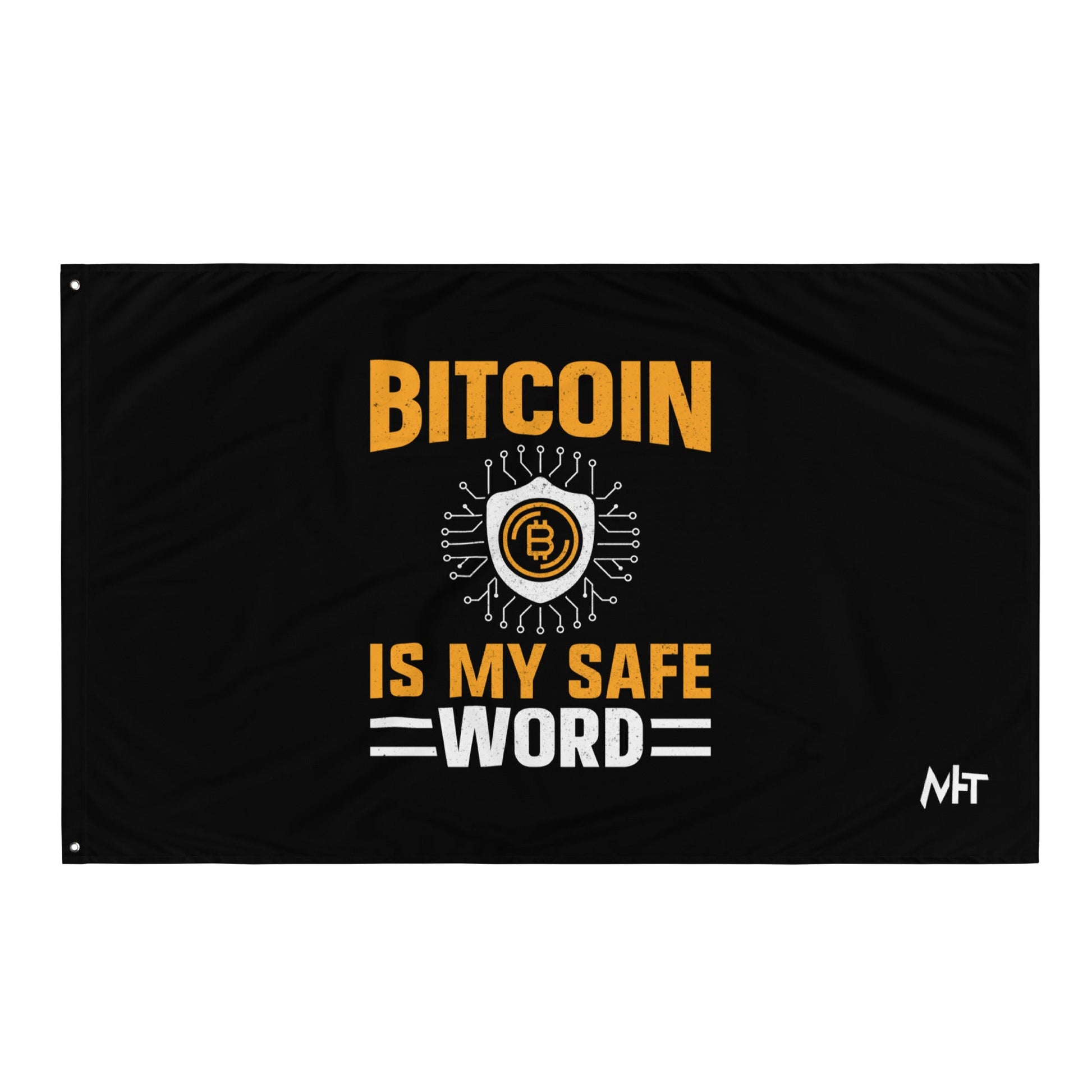 Bitcoin is My Safe Word - Flag by DarkByteGear