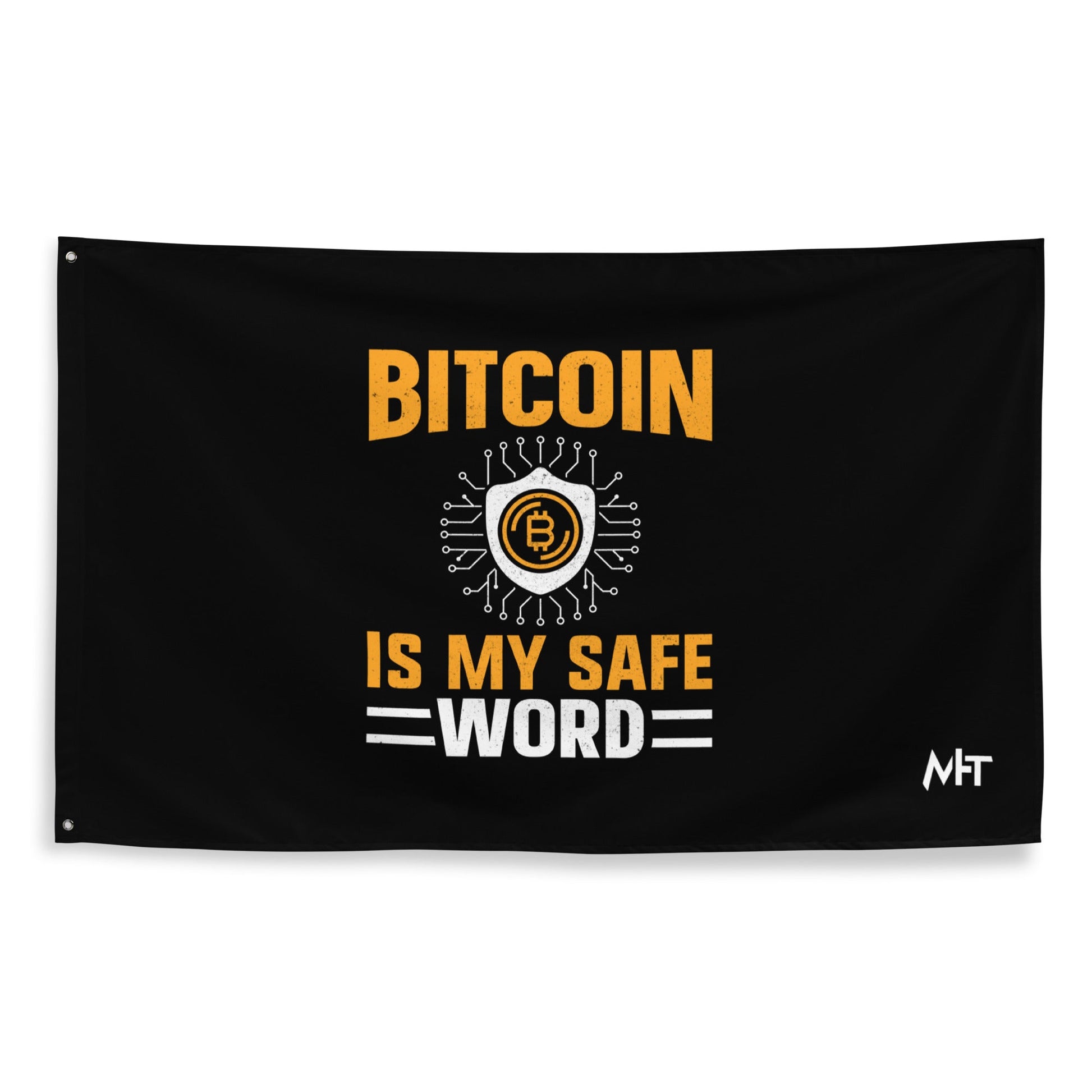 Bitcoin is My Safe Word - Flag by DarkByteGear