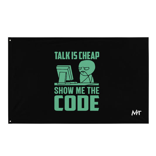 Talk is Cheap, Show me the Code V1 -Flag by DarkByteGear