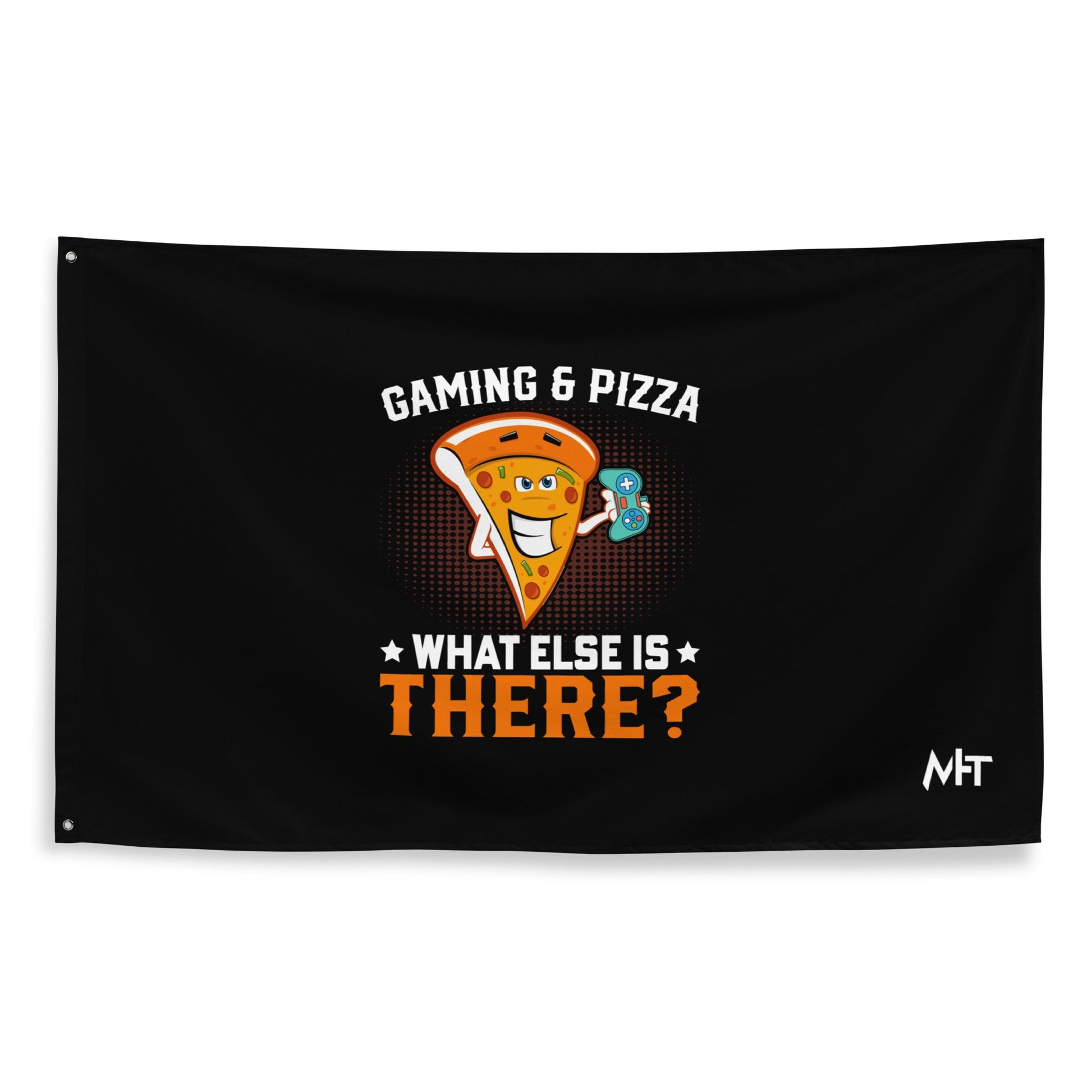 Gaming & Pizza, What else is there? Flag by DarkByteGear