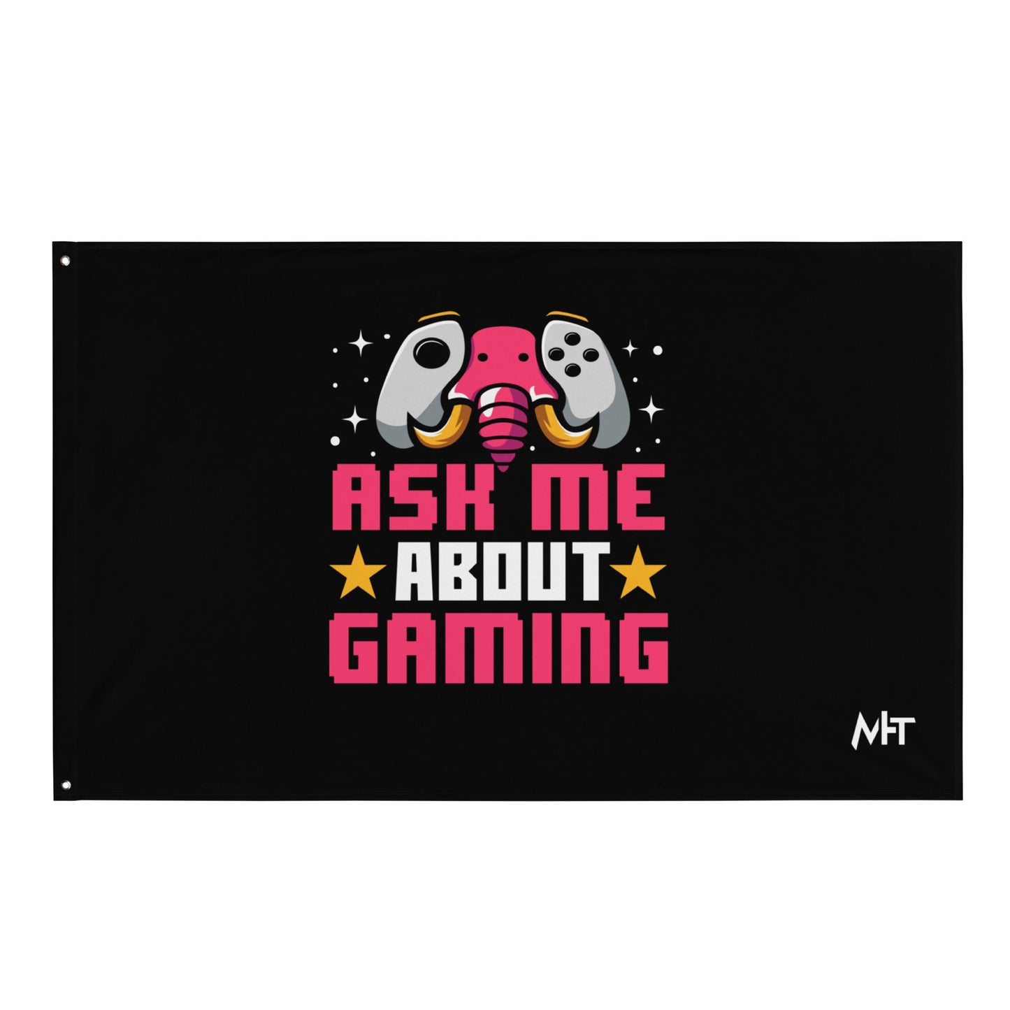 Ask Me About Gaming Flag by DarkByteGear