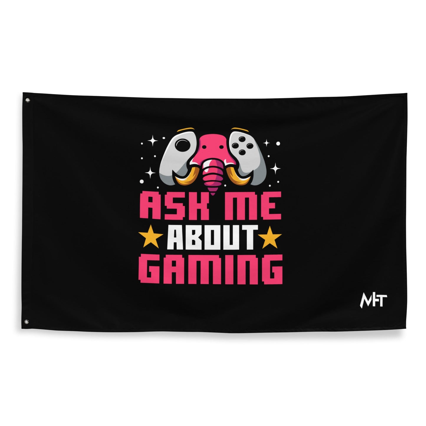 Ask Me About Gaming Flag by DarkByteGear