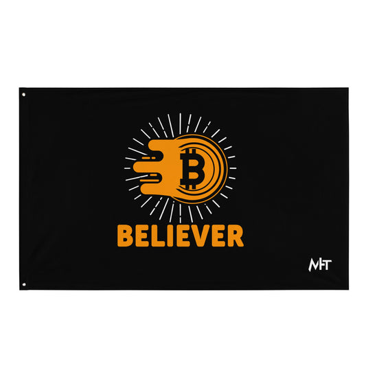 Bitcoin Believer Flag by DarkByteGear