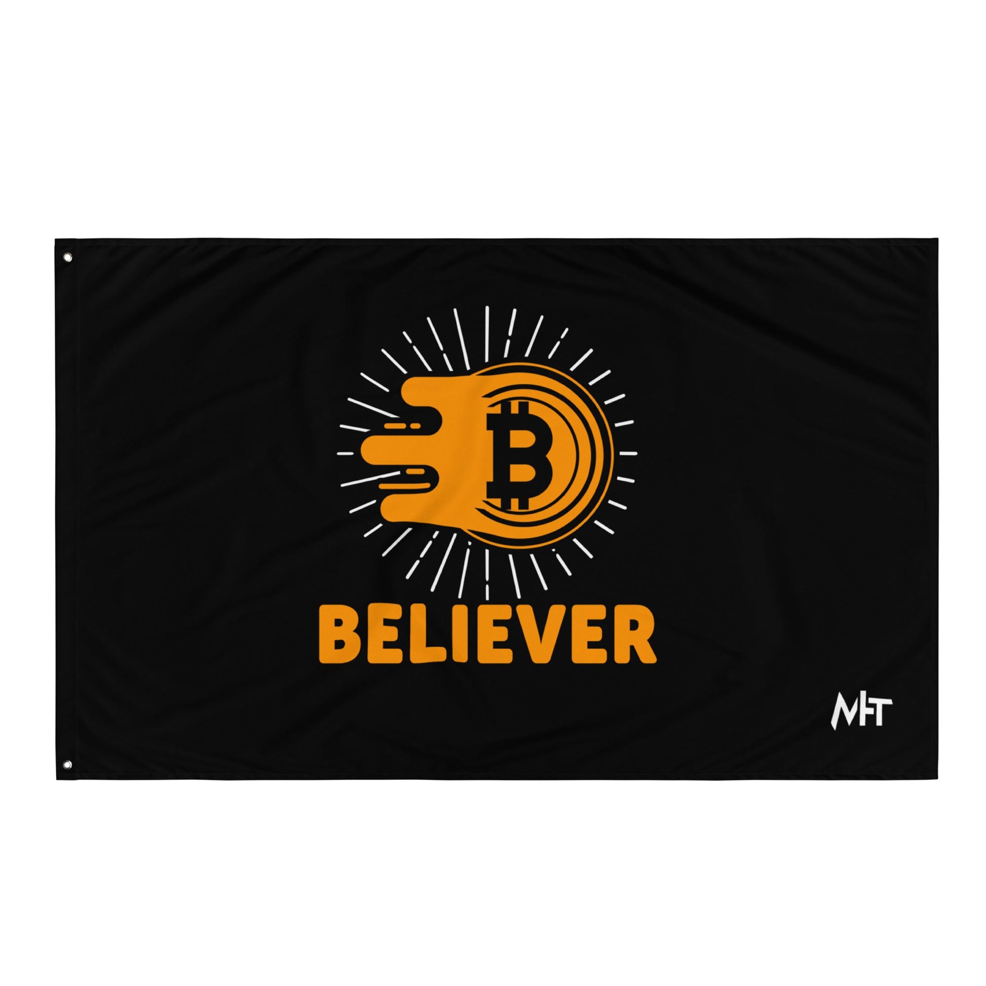 Bitcoin Believer Flag by DarkByteGear