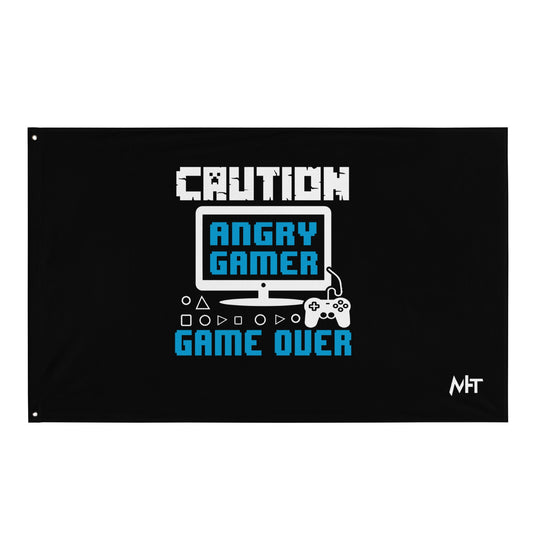 Caution! Angry Gamer Flag by DarkByteGear