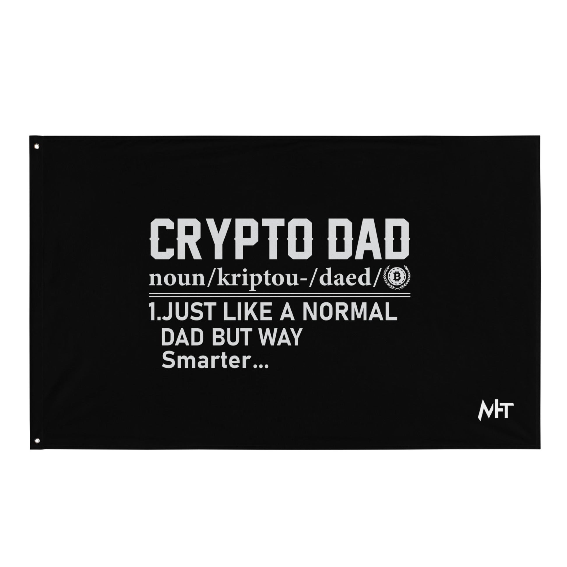 Crypto Dad Definition Flag by DarkByteGear