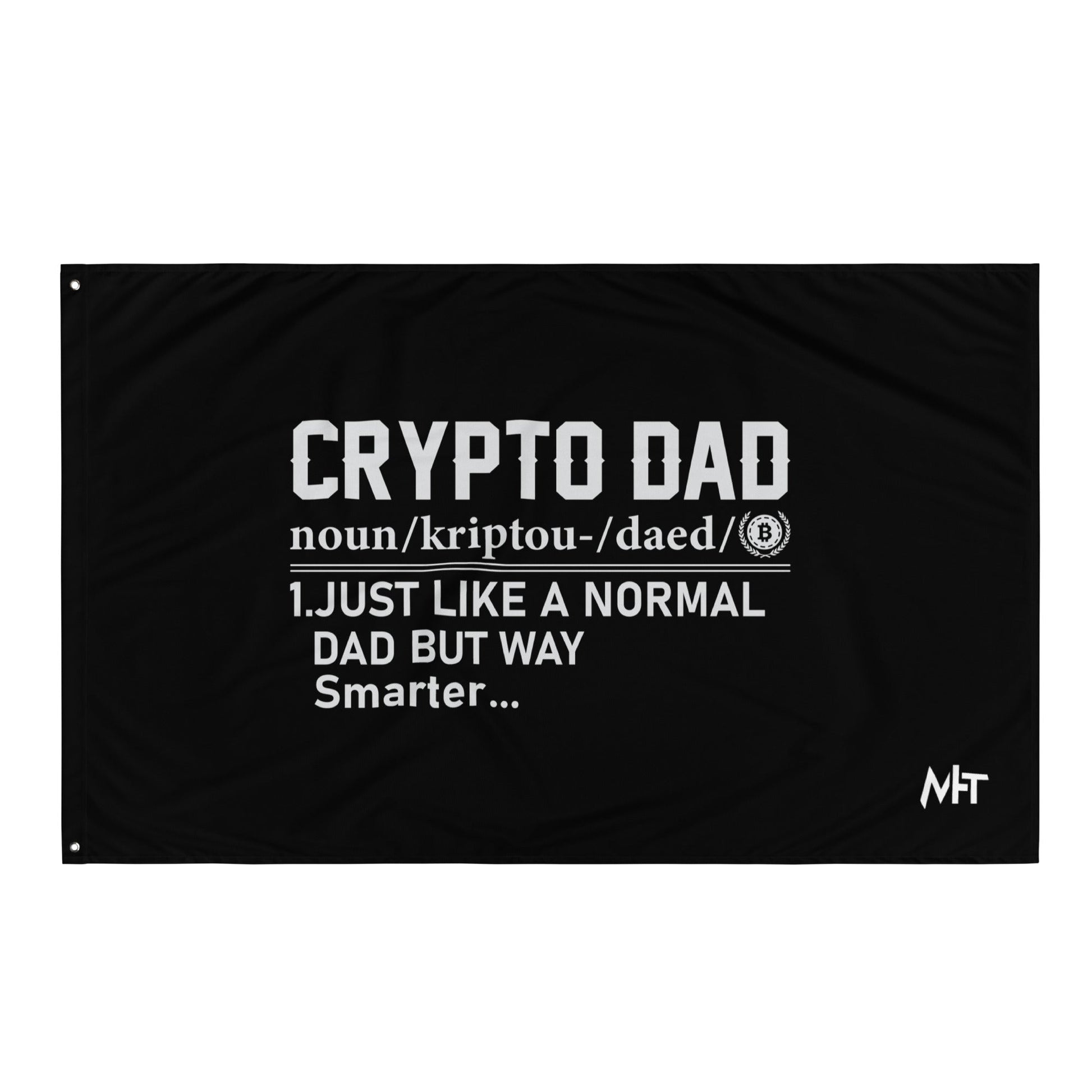 Crypto Dad Definition Flag by DarkByteGear
