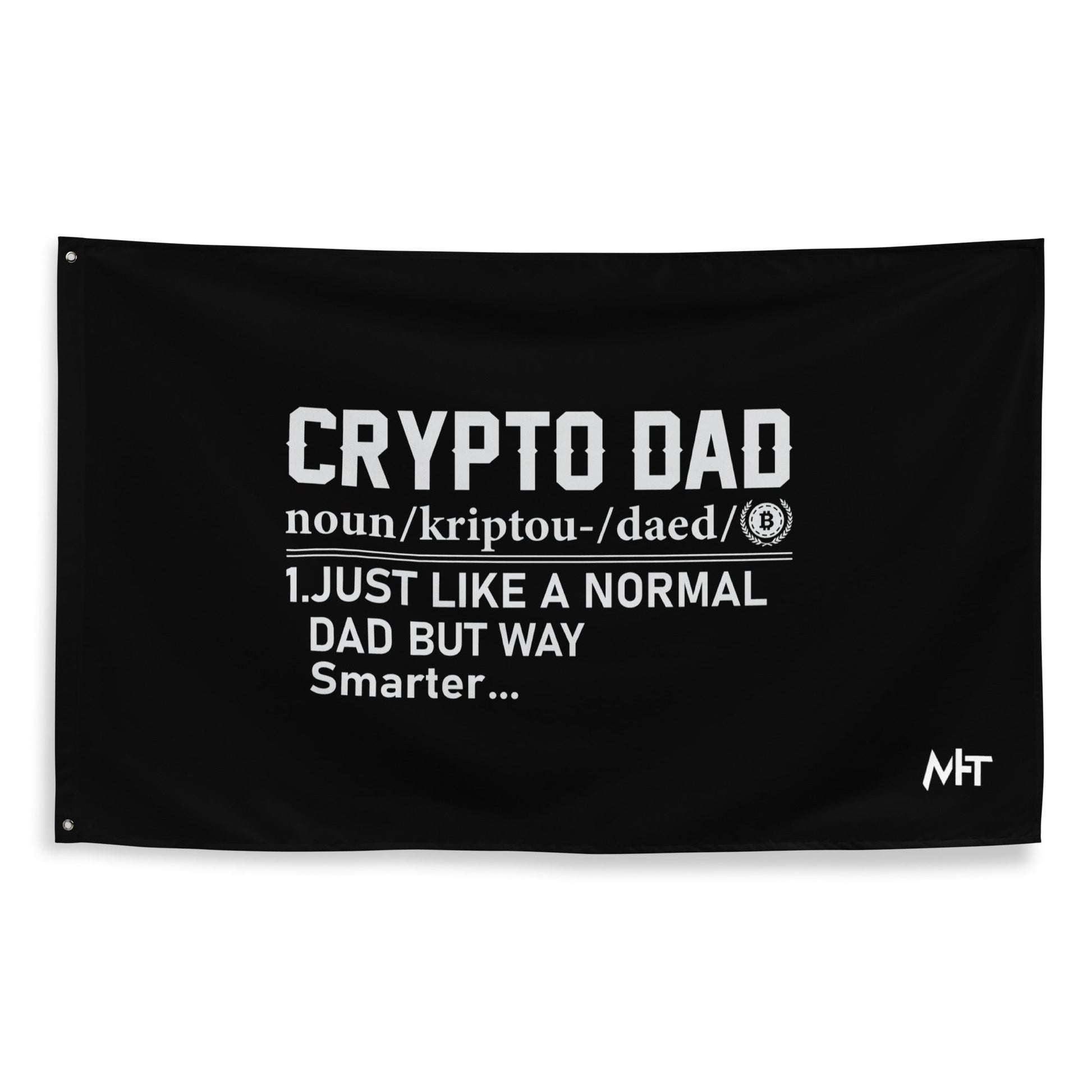 Crypto Dad Definition Flag by DarkByteGear