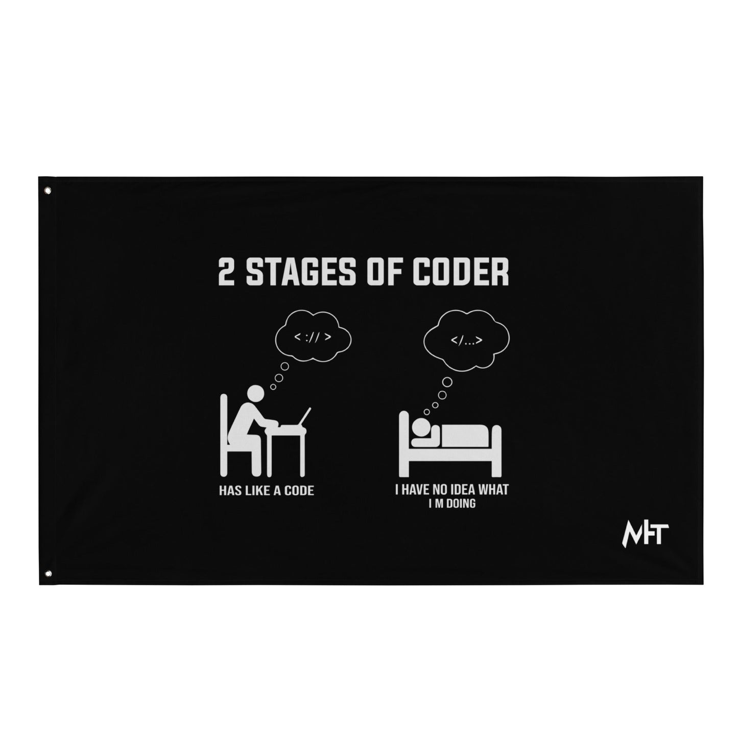 2 Stages of Coder Flag by DarkByteGear
