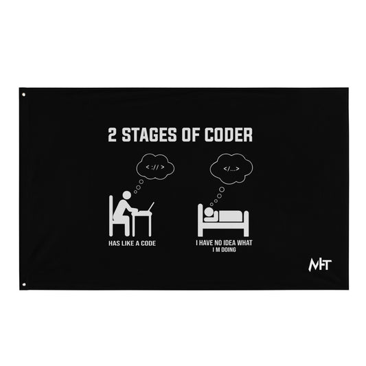 2 Stages of Coder Flag by DarkByteGear