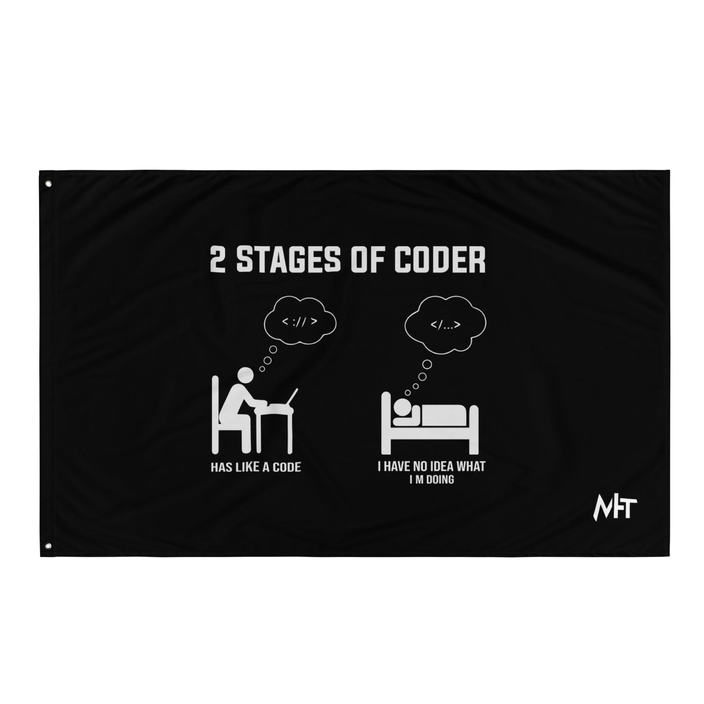 2 Stages of Coder Flag by DarkByteGear