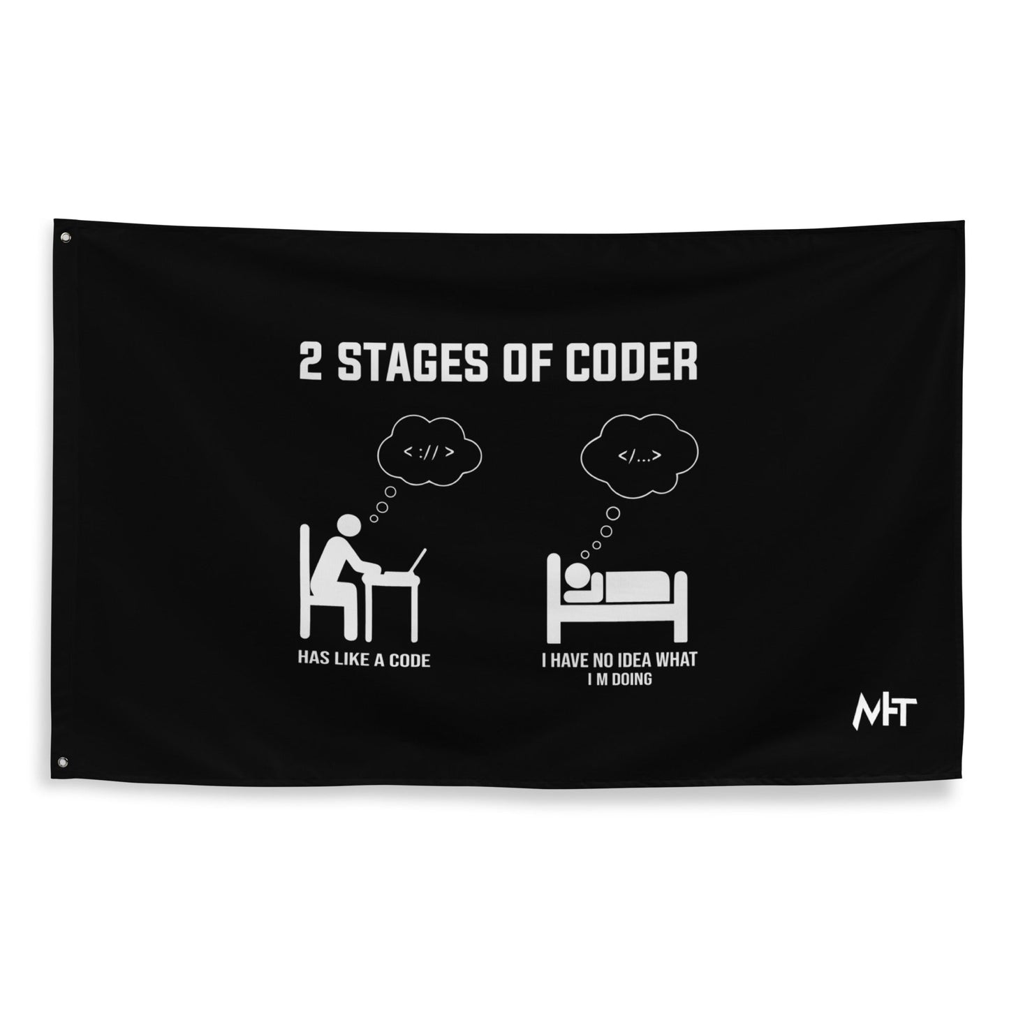 2 Stages of Coder Flag by DarkByteGear