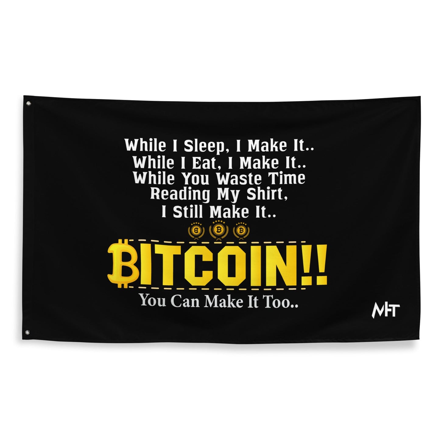Bitcoin! You can Make it too Flag by DarkByteGear
