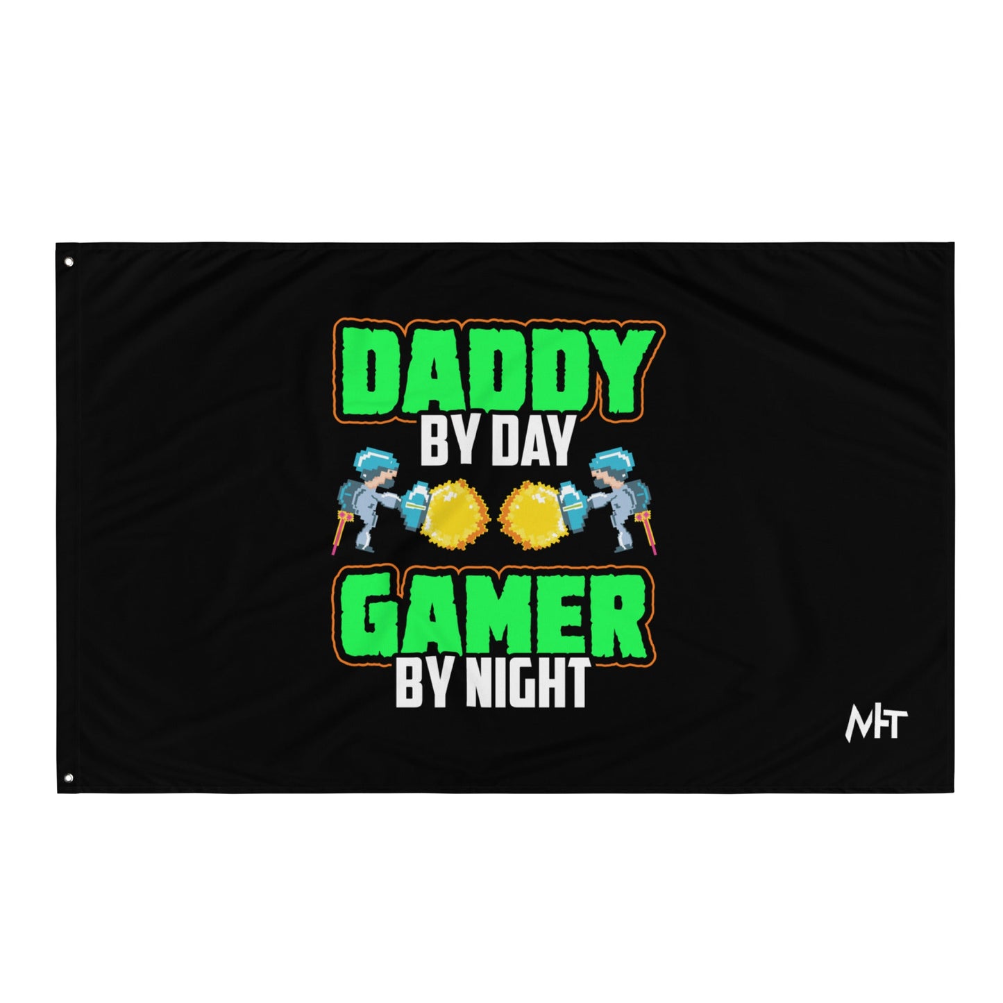 Daddy by Day, Gamer by Night Flag by DarkByteGear