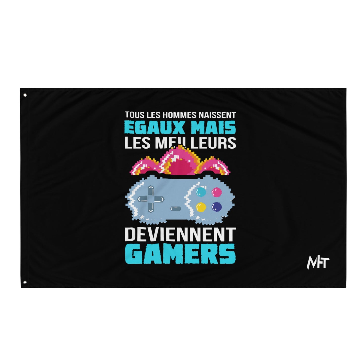 Tous Les Hommes Naissent Egaux Mais - Flag by DarkByteGear