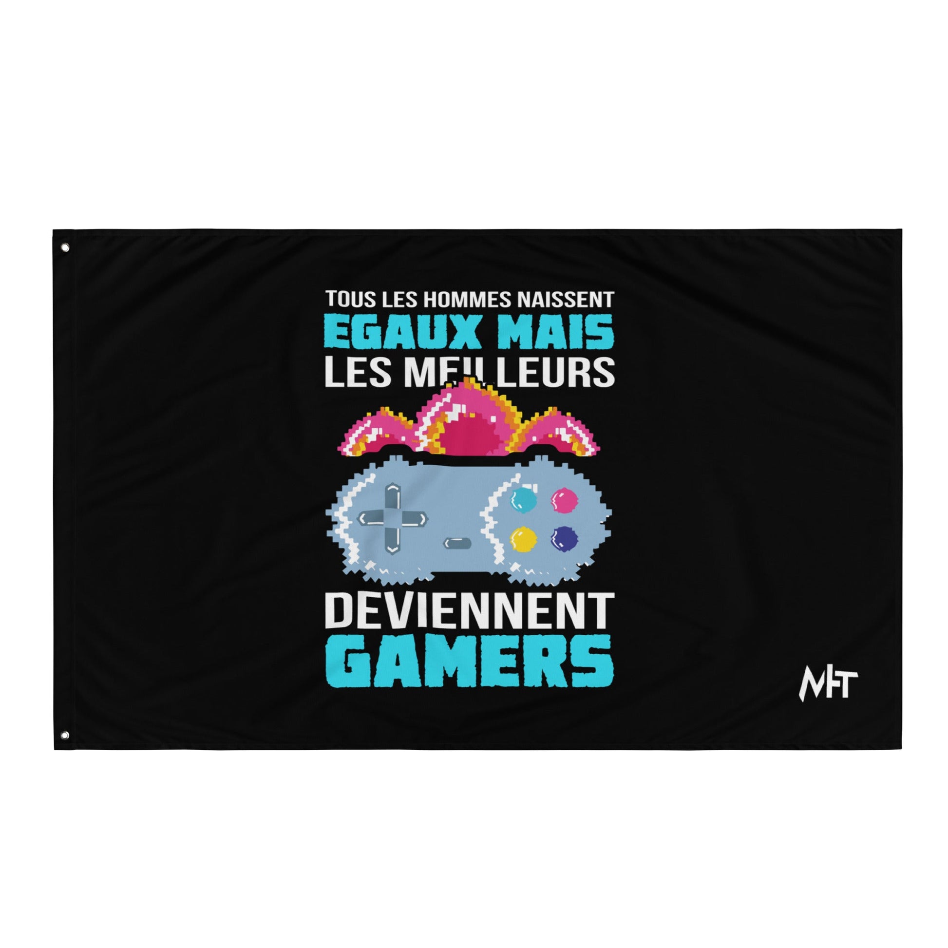 Tous Les Hommes Naissent Egaux Mais - Flag by DarkByteGear