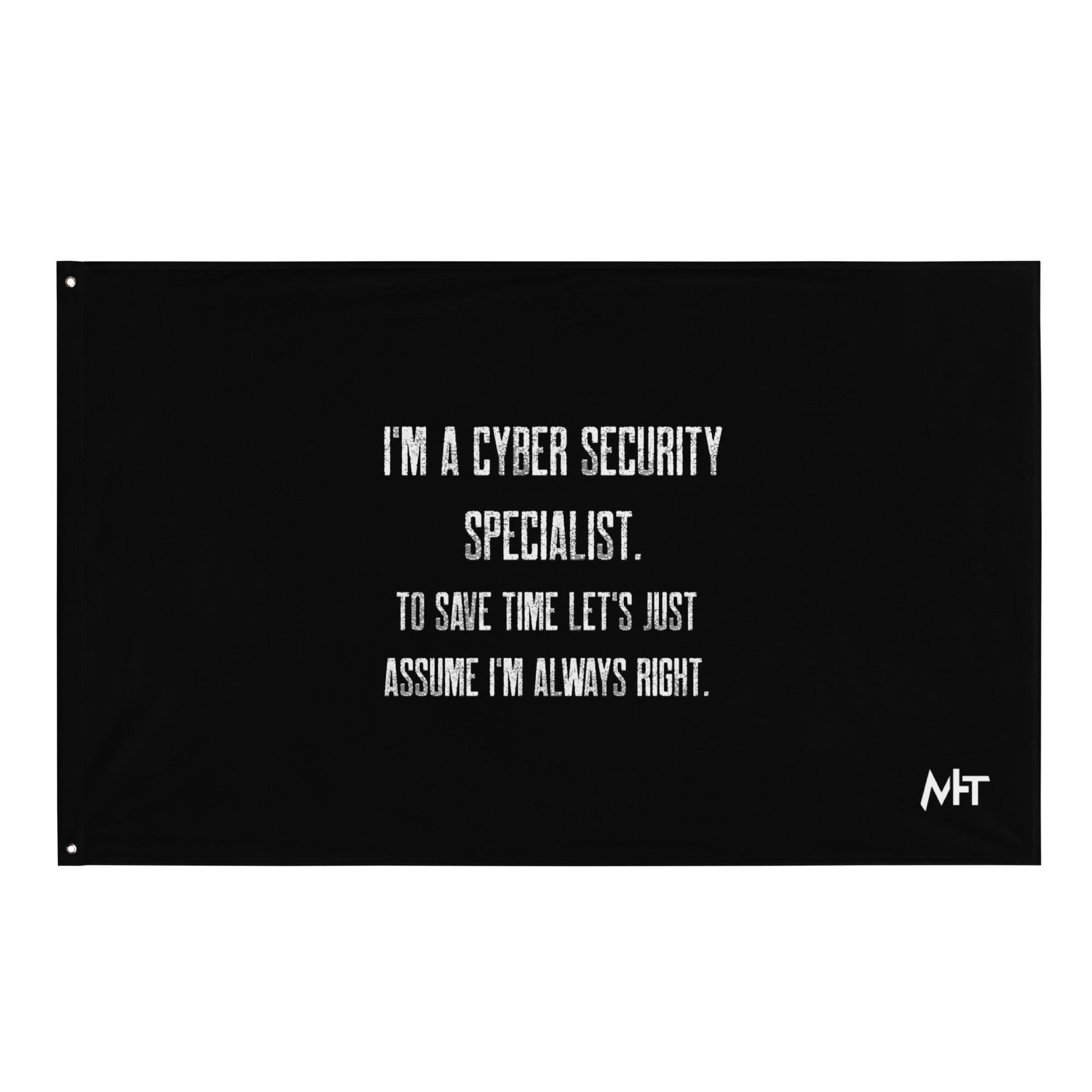I am a Cyber Security Specialist Flag by DarkByteGear