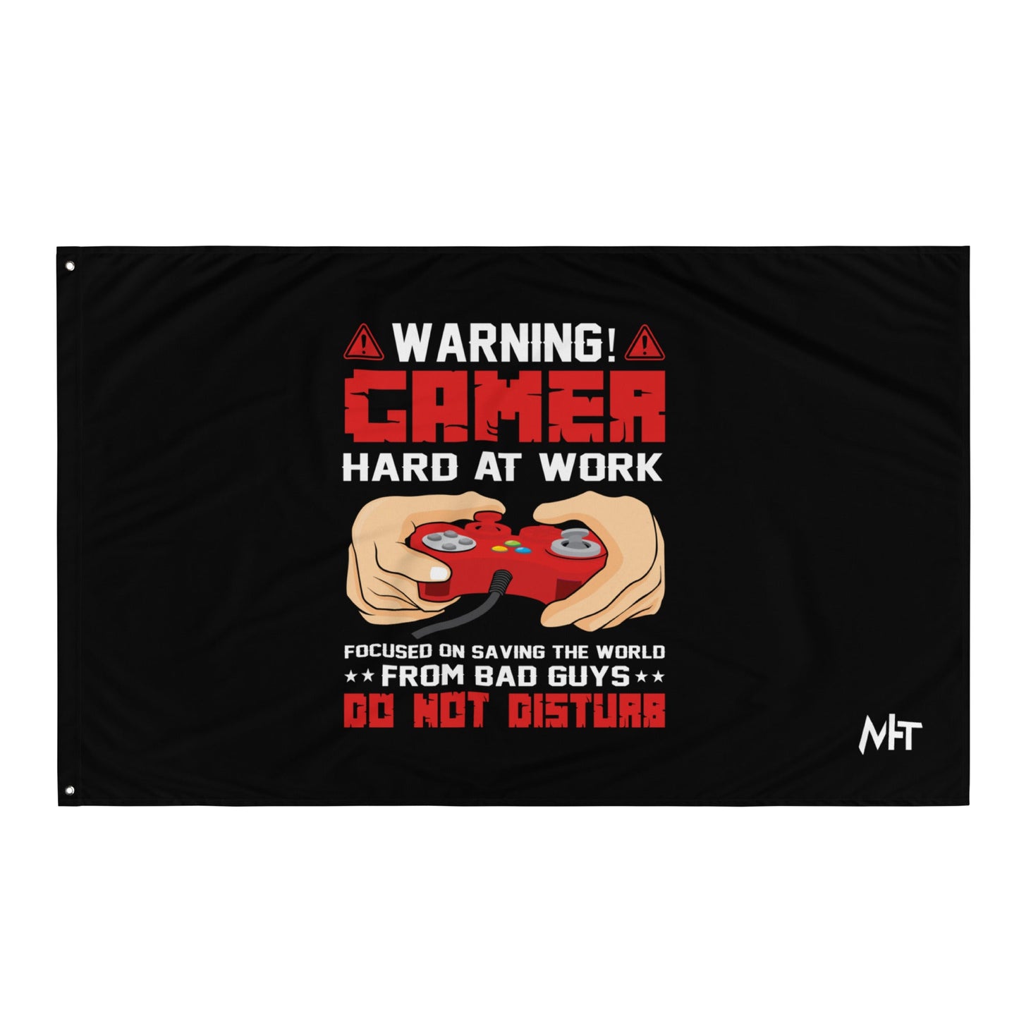 Gamer Hard at Work, Do not Disturb - Flag by DarkByteGear