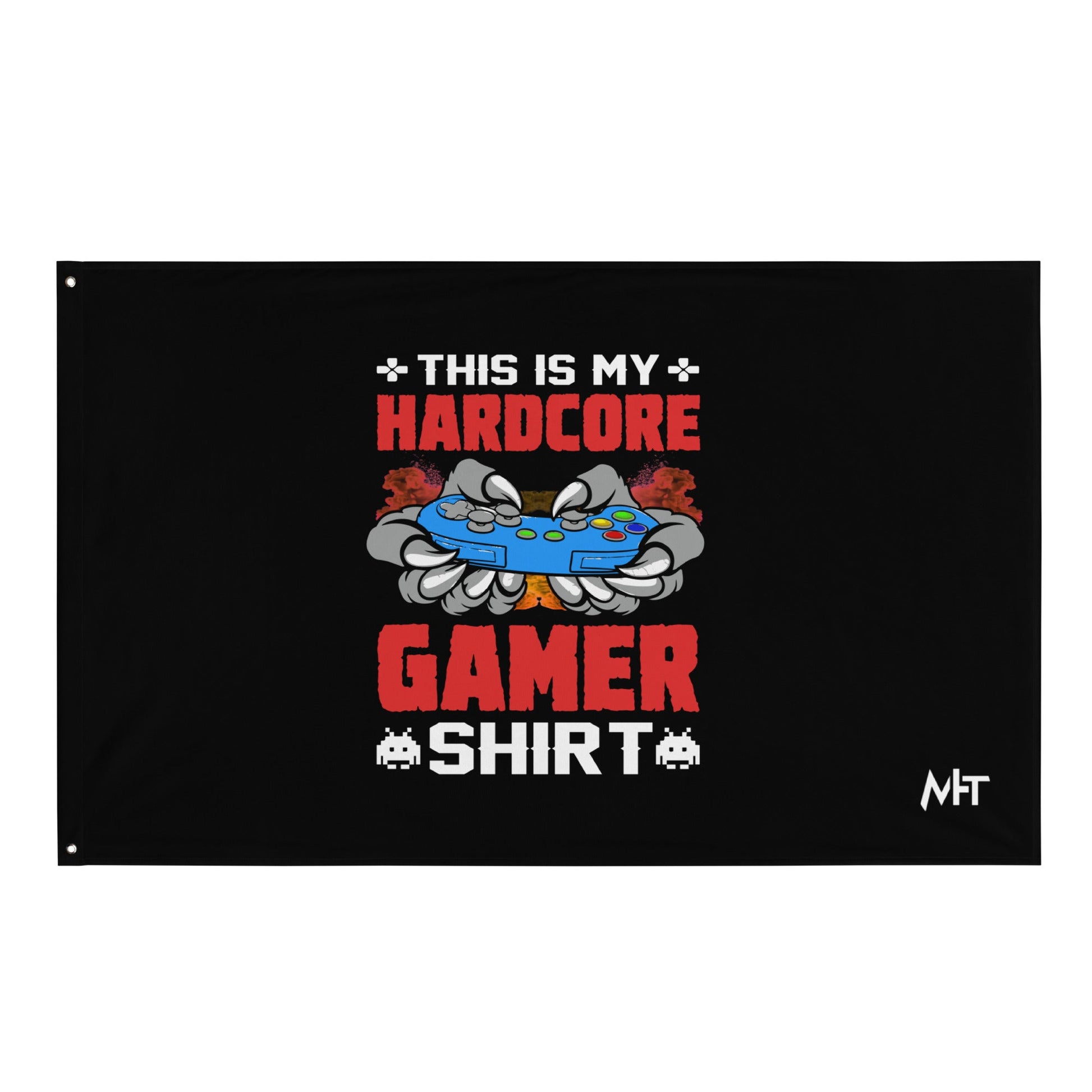 This is My Hardcore Gamer Shirt - Flag by DarkByteGear