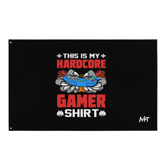 This is My Hardcore Gamer Shirt - Flag by DarkByteGear