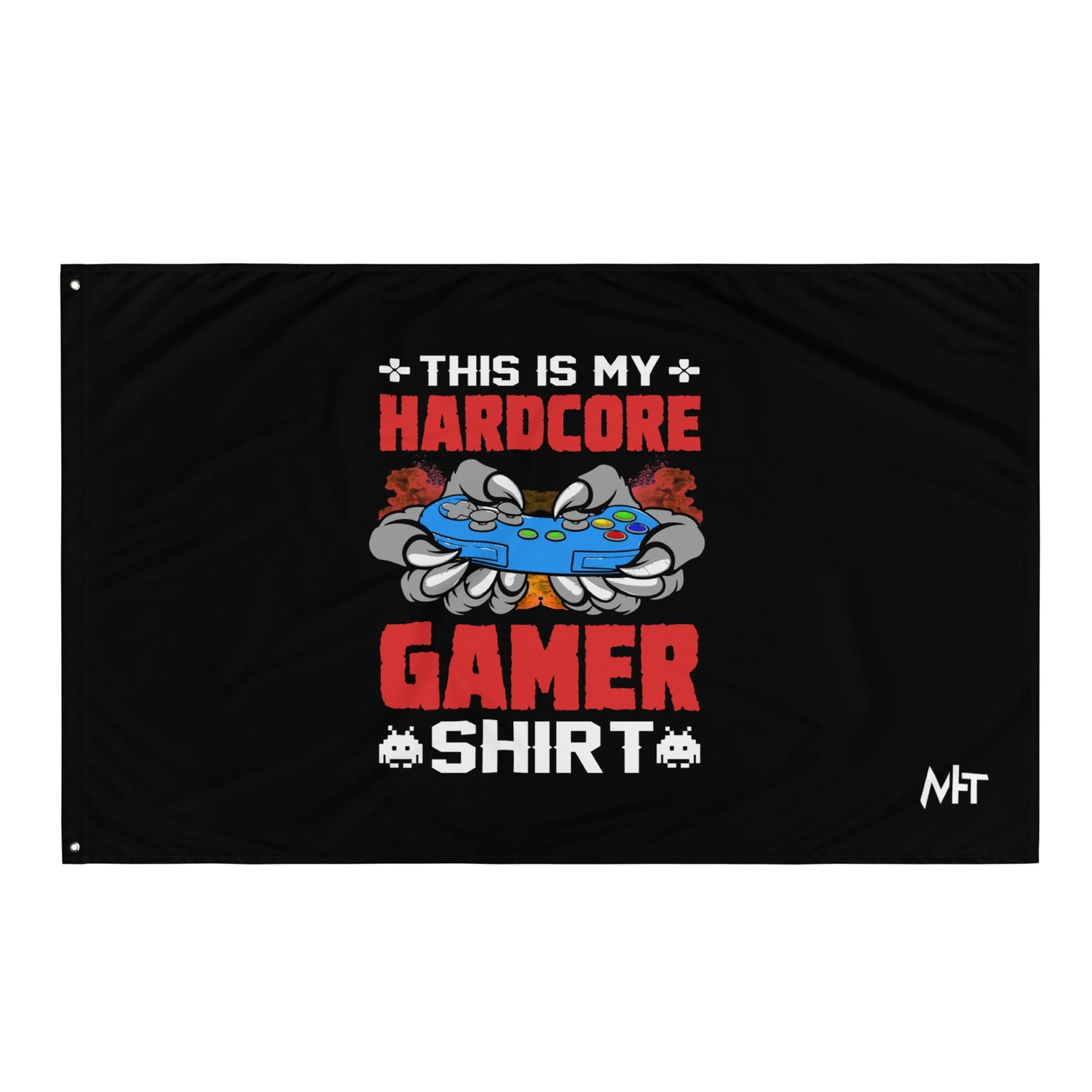 This is My Hardcore Gamer Shirt - Flag by DarkByteGear