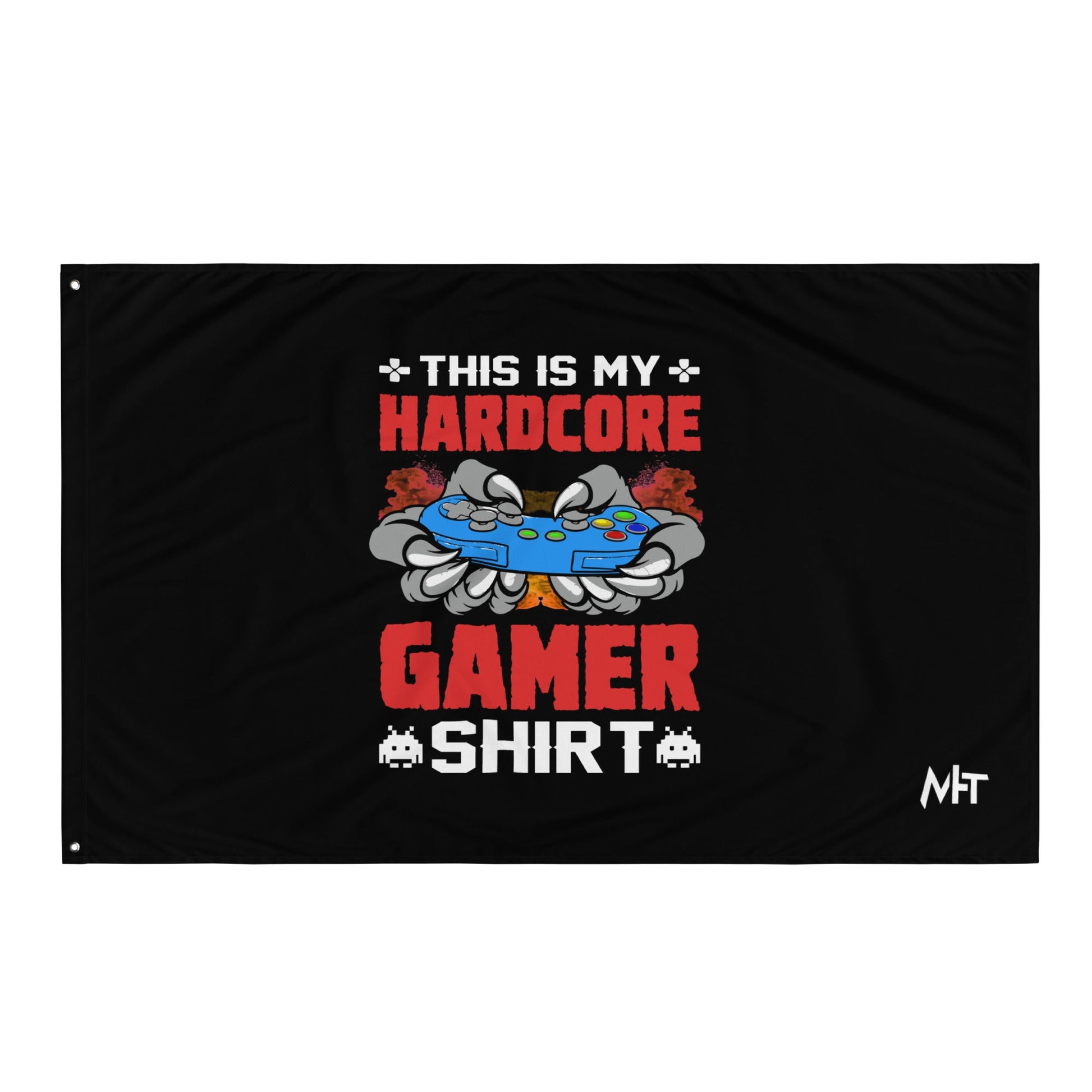 This is My Hardcore Gamer Shirt - Flag by DarkByteGear