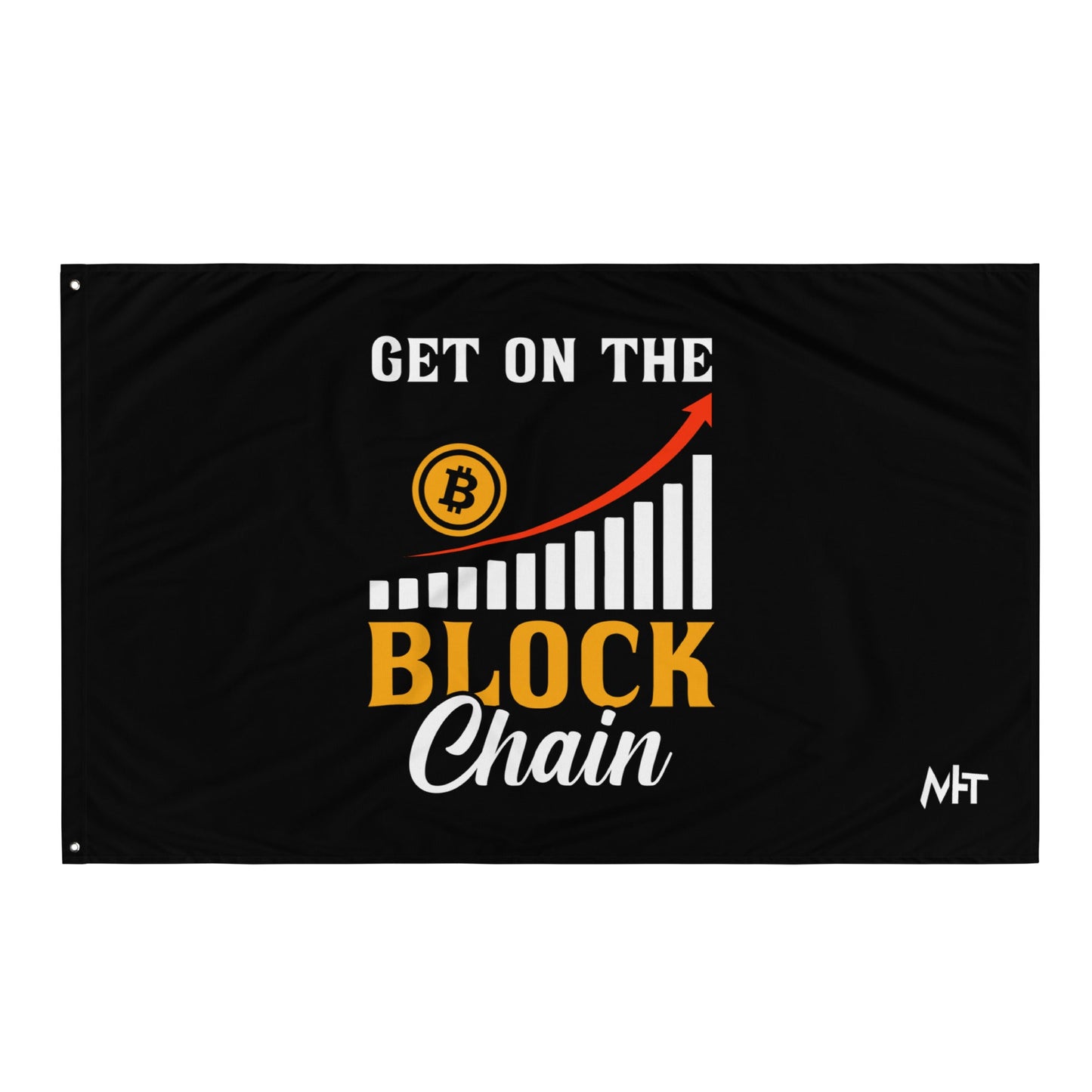 Get on the Block Chain - Flag by DarkByteGear