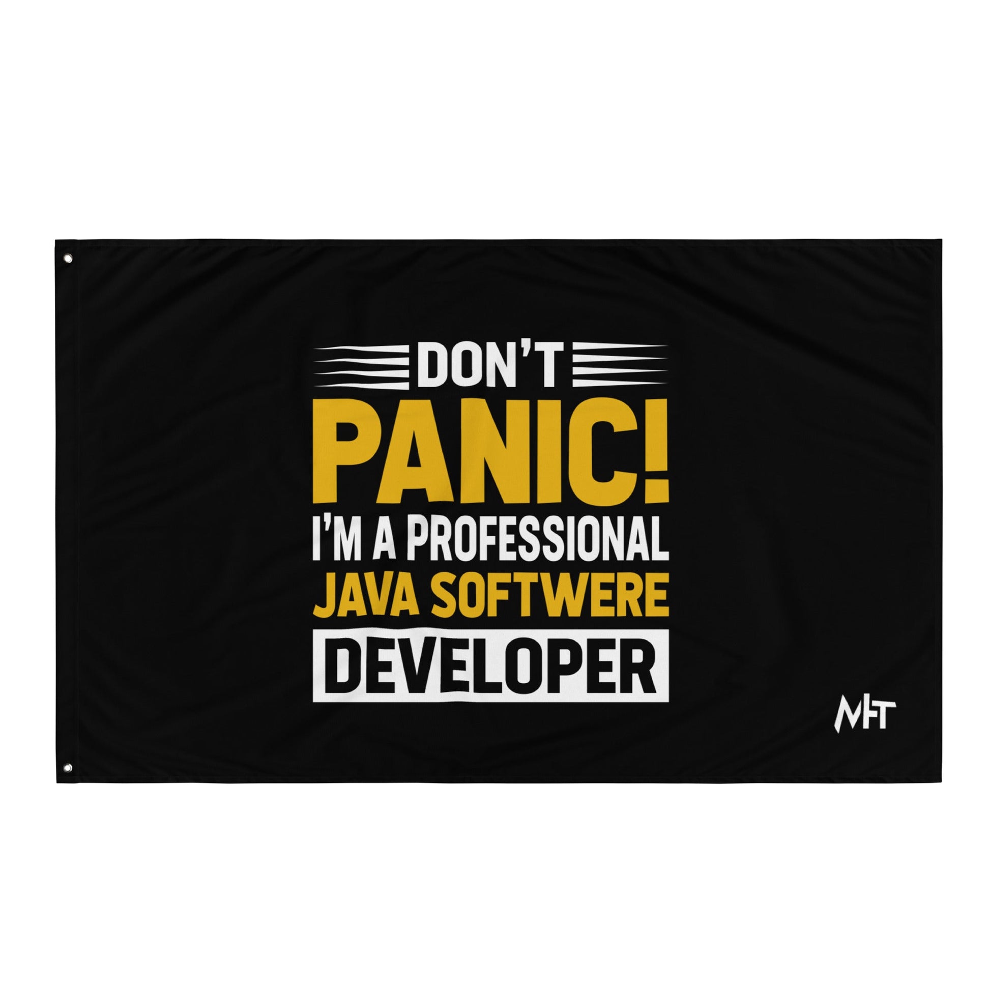 Don't Panic, I am a Professional Java Software Developer - Flag by DarkByteGear