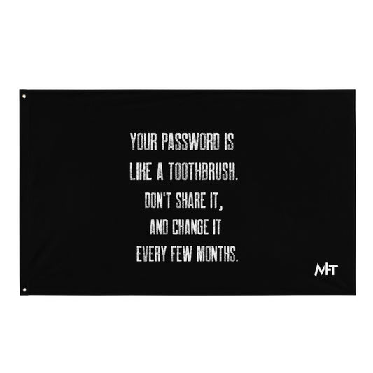Your password is like a toothbrush V1 - Flag by DarkByteGear