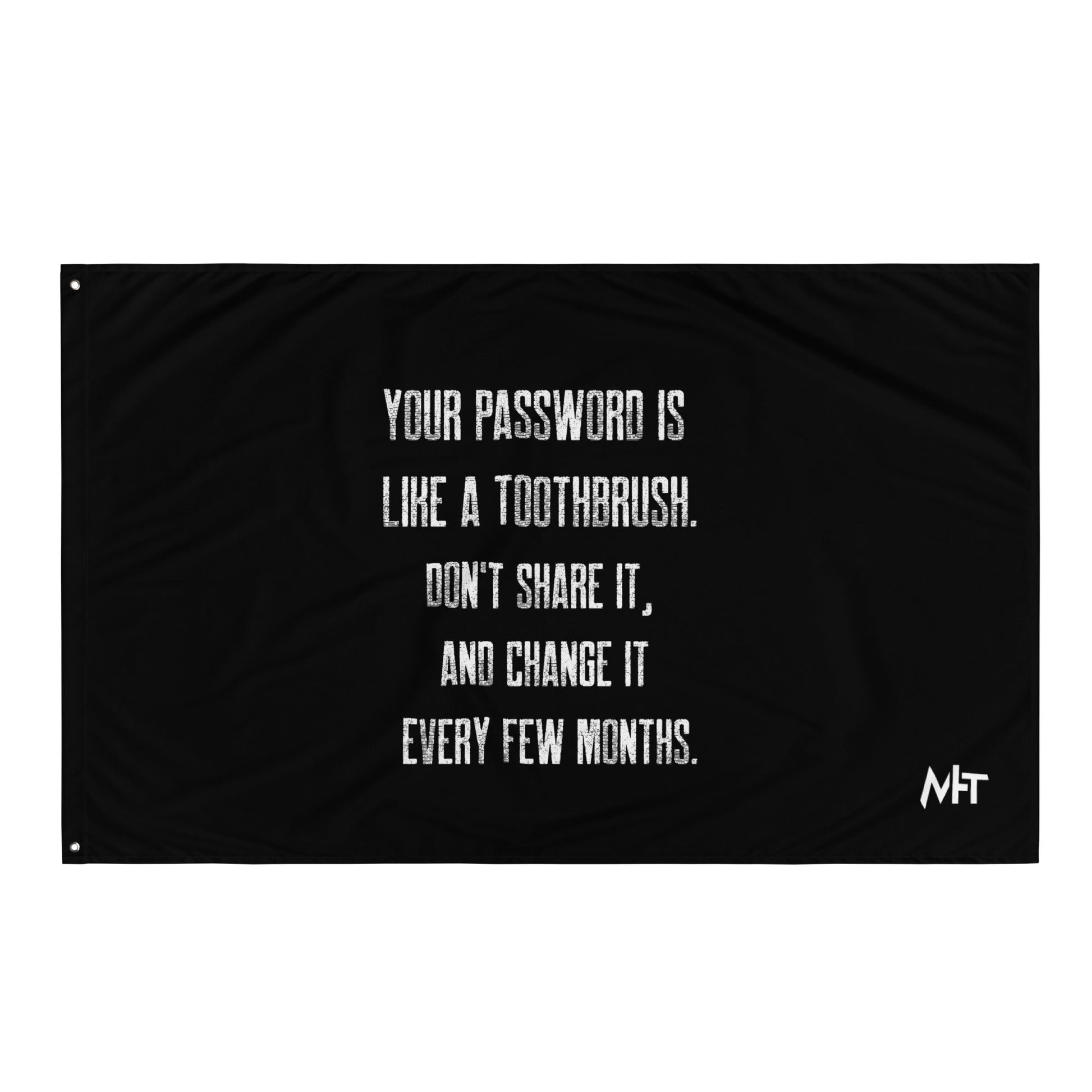 Your password is like a toothbrush V1 - Flag by DarkByteGear