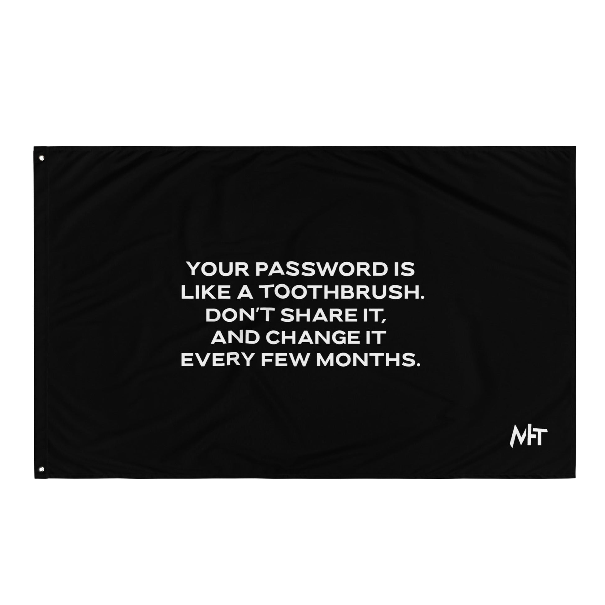 Your password is like a toothbrush V2 - Flag by DarkByteGear