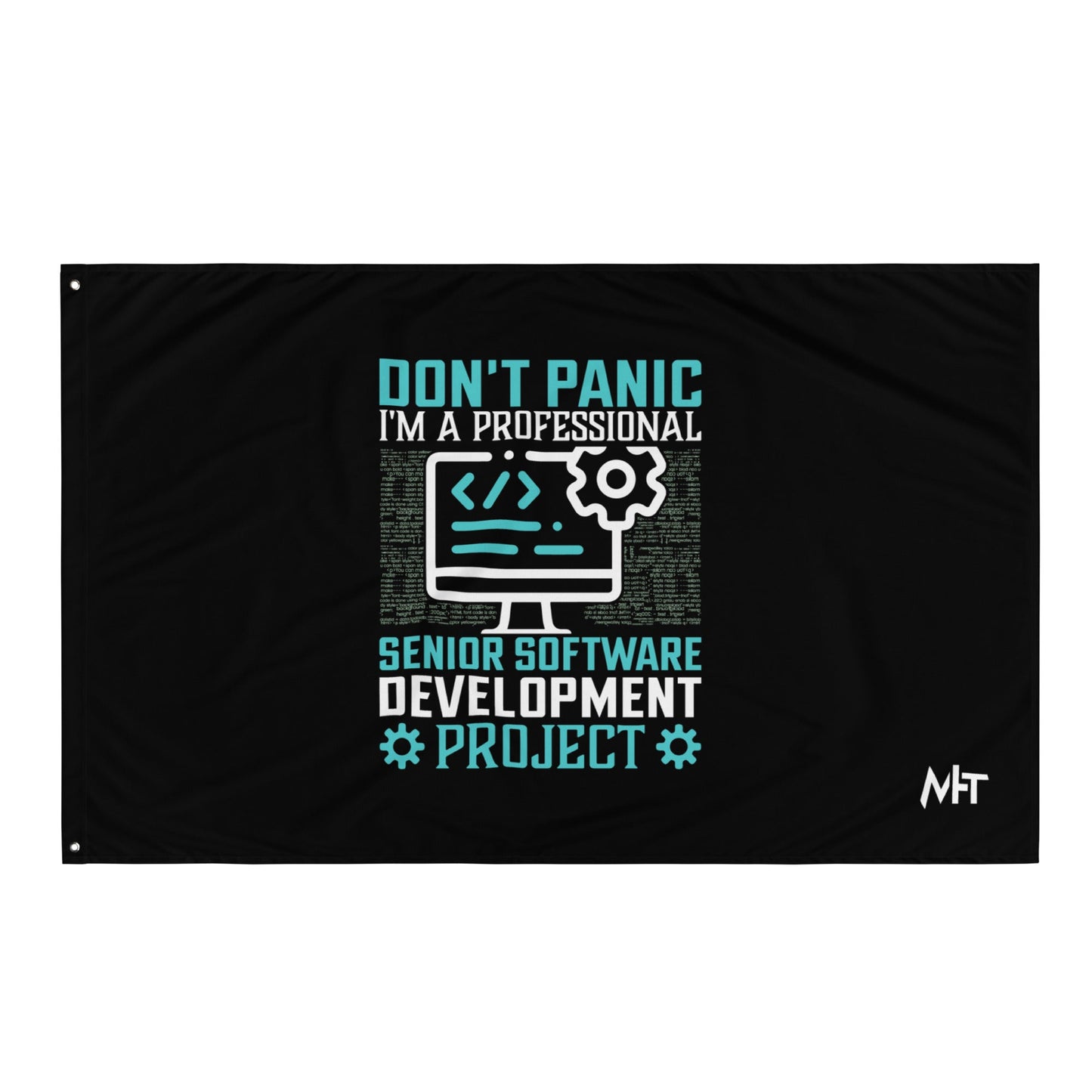 Don’t Worry! I am a Professional Senior Software Developer - Flag by DarkByteGear